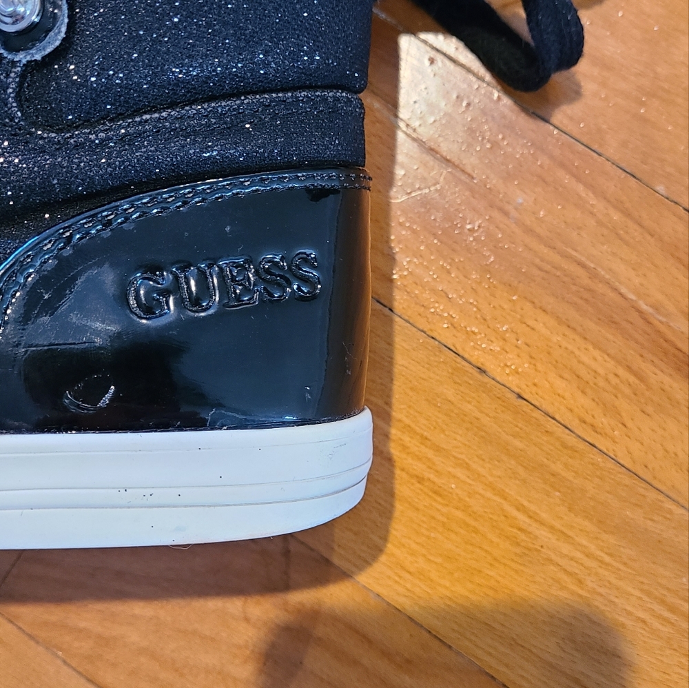 Guess Black High Top Zip Up Sneakers Women’s 8